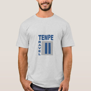 Graues Mann-T-Shirt TEMPE TRAVEL ARIZONA T-Shirt