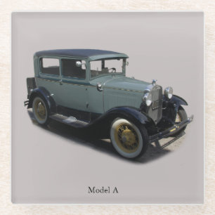Graues Modell A Untersetzer