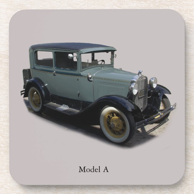 Graues Modell A Untersetzer Set (Vorderseite)