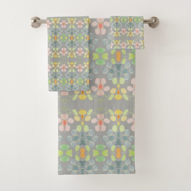 Graues modernes Badetuch Set (Insitu)