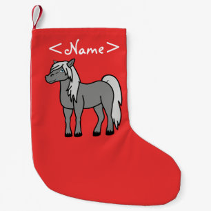 Graues Pferd Kleiner Weihnachtsstrumpf