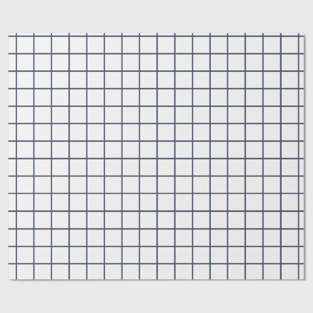 Graues Rastermuster Geschenkpapier (Flach)