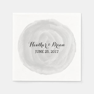 Graues runde Aquarellpapier Napkins Serviette