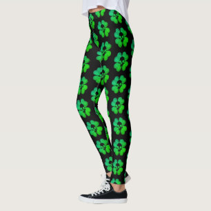 Graues Schädelmuster Leggings