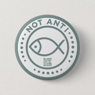 Graues Schlachtschiff NichtAntiFish-Abzeichen Button