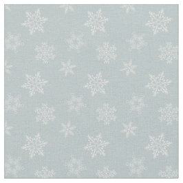 Graues Schneeflockenmuster Stoff