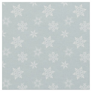 Graues Schneeflockenmuster Stoff
