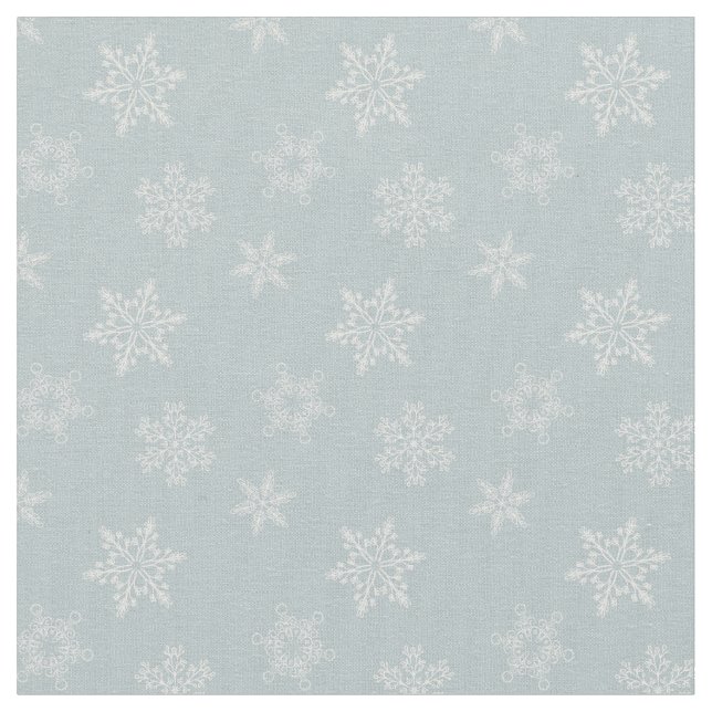 Graues Schneeflockenmuster Stoff (Nahaufnahme)