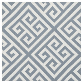 Graues Schwarz-Weiß-Med-Griechischer Schlüsseldiag Stoff