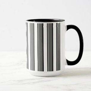 Graues Schwarzes Stripes Kaffee-Tasse Tasse