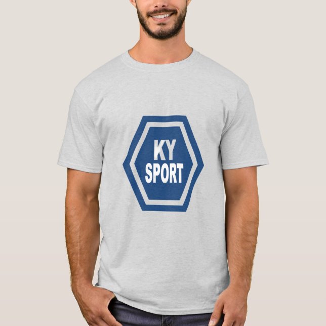 Graues Shirt Mann KENTUCKY SPORT (Vorderseite)