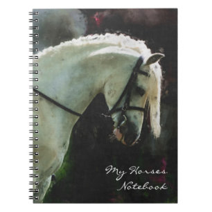 Graues Showpony Notizblock