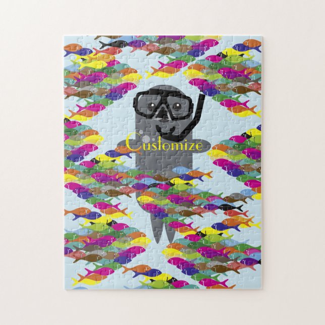 Graues Siegel Thunder_Cove Puzzle (Vertikal)