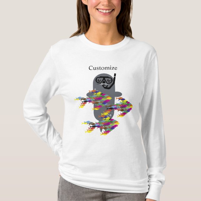 Graues Siegel Thunder_Cove  T-Shirt (Vorderseite)