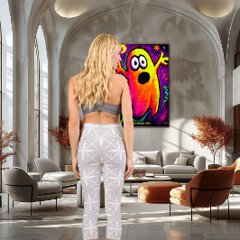 Graues Sternmuster mit benutzerdefiniertem Text un Capri Leggings