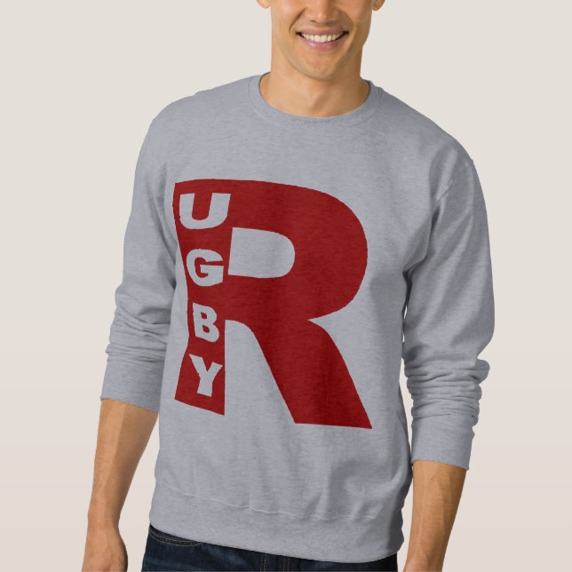 Graues T-Shirt für Männer RUGBY Sweatshirt (Vorderseite)