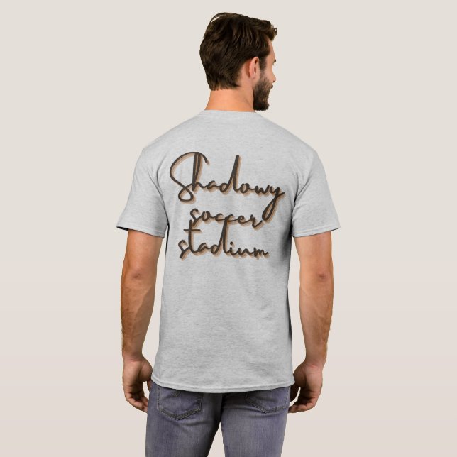 graues T-Shirt mit halbem Ärmel (Schwarz voll)
