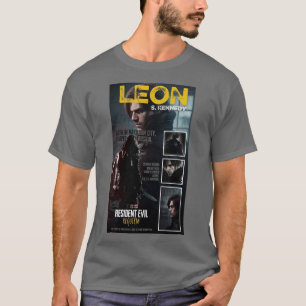Graues T-Shirt mit halbem Ärmel mit Resident Evil