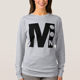 Graues T-Shirt TOP DESIGN MOON