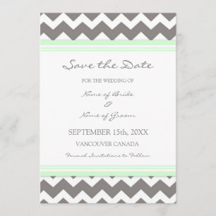 Graues tadelloses Save the Date Wedding Karte