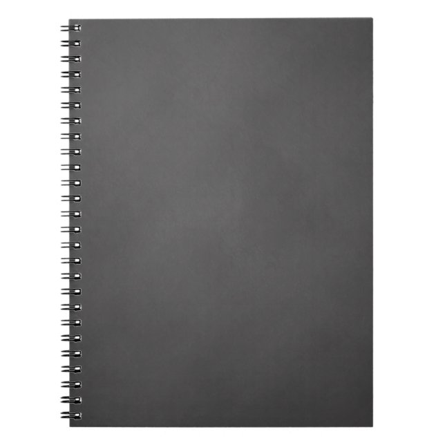 Graues Tafel-Hintergrund-Schwarz-Kreide-Brett Notizblock (Vorderseite)