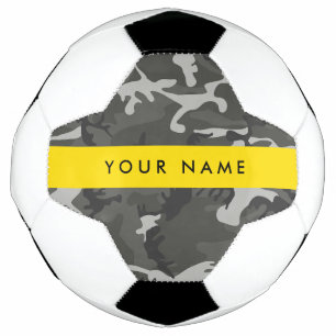 Graues Tarnmuster, Ihr Name, Personalisieren Fußball
