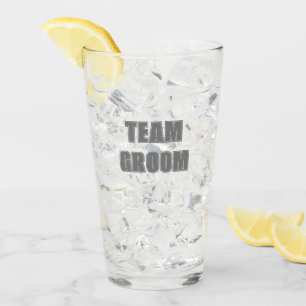 Graues Team-Groom-Junggesellenabschied Glas