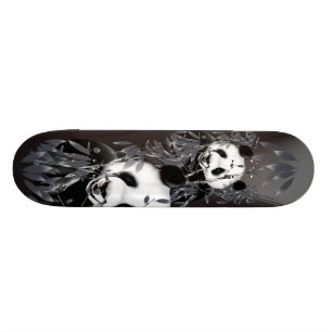 Graues Ton-Panda-Skateboard Skateboard
