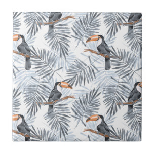 Graues Toucan Fliese