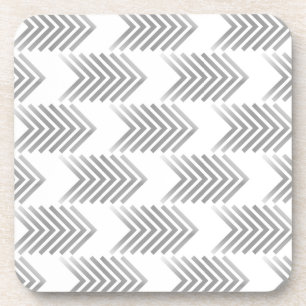 Graues Tribal Arrow Muster Getränkeuntersetzer