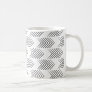 Graues Tribal Arrow Muster Kaffeetasse