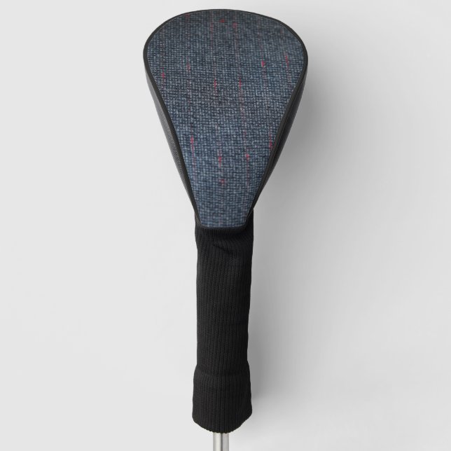 graues Tweed Golf Headcover (Vorderseite)
