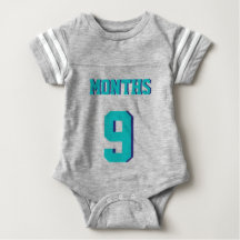 Graues und Aquamarines Baby | Sports Jersey Design