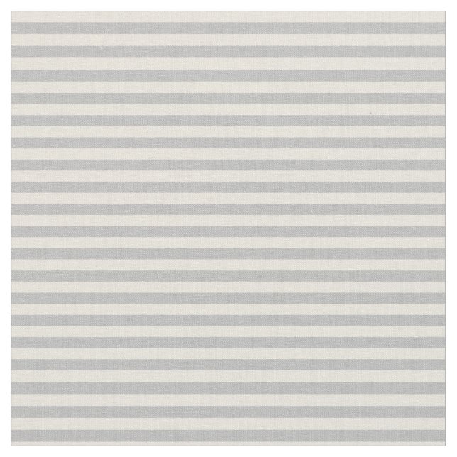Graues und Beige Lined/Strippenmuster Stoff (Nahaufnahme)