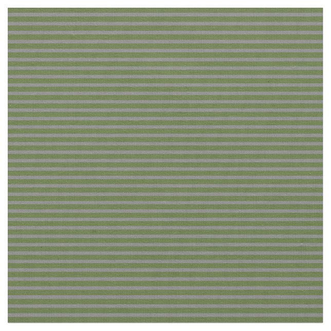 Graues und dunkles Olive Green Muster Stoff (Nahaufnahme)