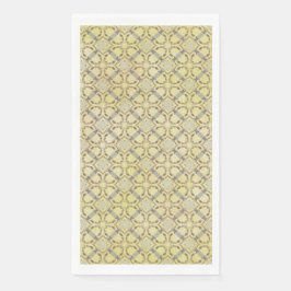 Graues und gelbes Skelett Serviette