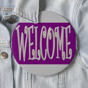 Graues und lila Design mit Text Button