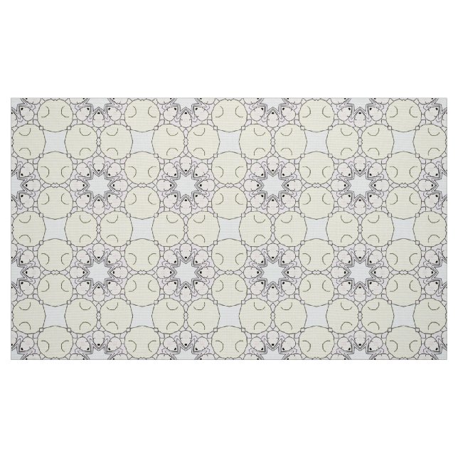 Graues und lila geometrisches Muster  Stoff (Fat Quarter (45,7 x 55,9 cm))