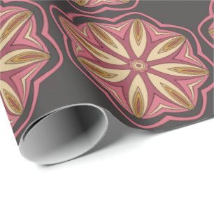 Graues und rosa Wrapping Paper Geschenkpapier