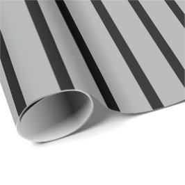 Graues und schwarzes gestreiftes geschenkpapier