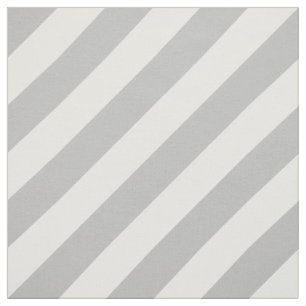 Graues und weißes diagonales Streifen-Muster Stoff