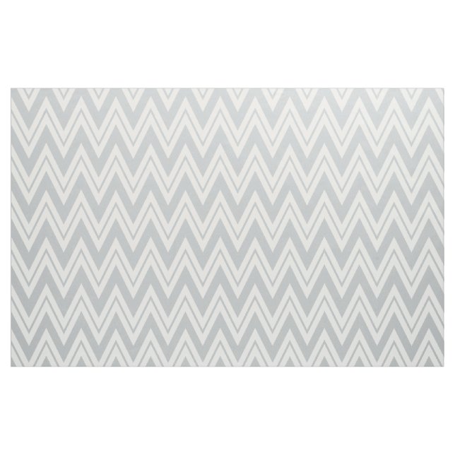 Graues und weißes Zickzack Muster Stoff (Fat Quarter (45,7 x 55,9 cm))