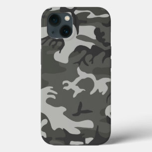 Graues urbanes Tarnmuster iPhone 13 Hülle