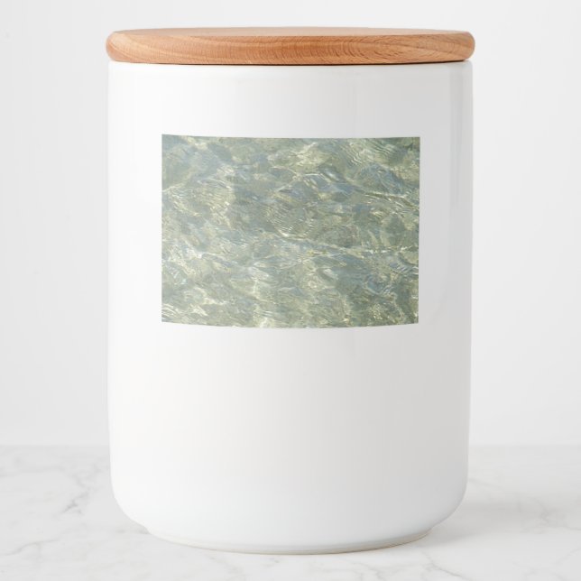 Graues Wassermuster Set für das Lebensmittel- und  Lebensmitteletikett (Vorderseite)