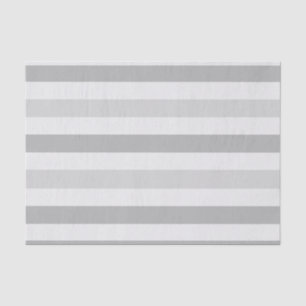 Graues Weiß-Streifen Seidenpapier