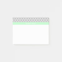 Graues weißes marokkanisches #5 Mini Name Monogram