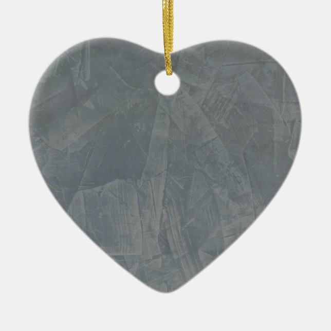 Graues Wildleder Keramikornament (Vorne)