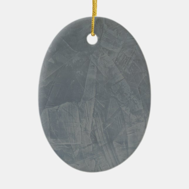 Graues Wildleder Keramikornament (Vorne)
