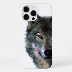 Graues Wolf Auge iPhone 16 Pro Max Hülle