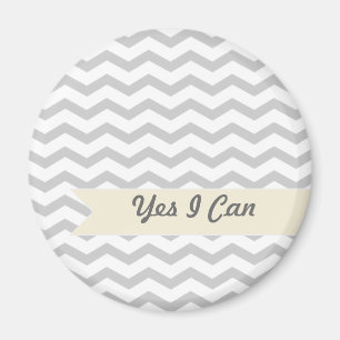 Graues Zickzack Magnet